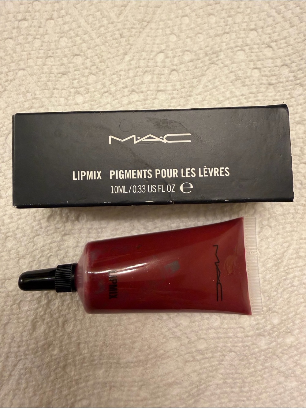 MAC Cosmetics Lipmix Cream Lip Pigment - Crimson 0.33 oz / 10ml NEW In Box